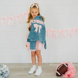 Cheer Bow Patch Denim Jacket