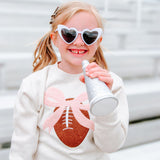 Coquette Football Patch Sweatshirt - Natural