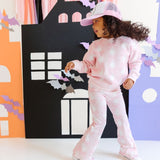 Coquette Ghost Halloween Sweatshirt - Pink