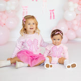 Raspberry Bow Tiered Tutu Skirt