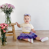 Daddy's Girl Short Sleeve Bodysuit - Natural