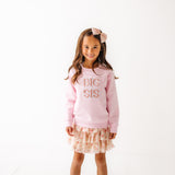 Big Sis Embroidered Patch Sweatshirt - Ballet