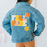 Fall Babe Patch Denim Jacket