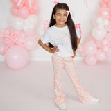 Pink Rose Flare Legging