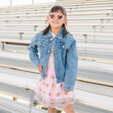 Mini Sequin Footballs Tutu Skirt