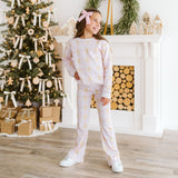 Gingerbread Bow Trellis Christmas Sweatshirt