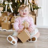Gingerbread Christmas Velvet Bow Baby Headband