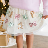 Gingerbread Sequin Christmas Tutu Skirt