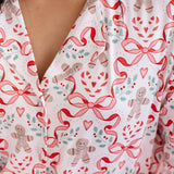 Gingerbread Trellis Christmas Women's Two-Piece Set