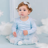 Glitter Snowflake Long Sleeve Tutu Dress