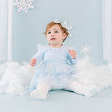 Glitter Snowflake Bow Baby Headband