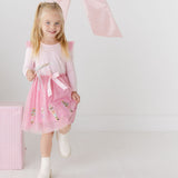 Nutcracker Applique Christmas Long Sleeve Dress