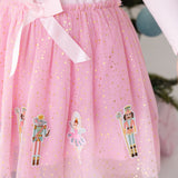 Nutcracker Applique Christmas Long Sleeve Dress