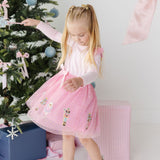 Nutcracker Applique Christmas Long Sleeve Dress