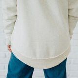 Game Day Football Sequin Patch Women's Sweatshirt