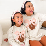 Coquette Football Patch Women's Sweatshirt - Natural