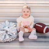 Game Day Sequin Patch Long Sleeve Romper