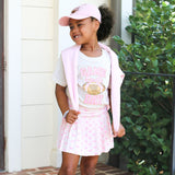 Pink Bow Athletic Skort
