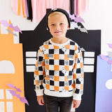 Ghost Patch Halloween Beanie - Black