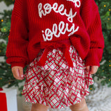 Holly Jolly Bow Christmas Knit Sweater