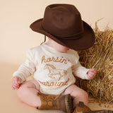 Horsin' Around Western Long Sleeve Romper