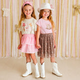 Howdy Darling Western Short Sleeve Tutu Dress