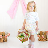 Honey Bunny Easter Tulle Bow Clip