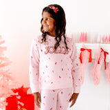 Peppermint Glitter Christmas Bow Headband