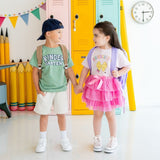 Kindergarten Pencil Bow Short Sleeve T-Shirt - Ballet