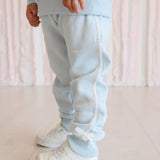 Lace Bow Sweatshirt & Jogger Set