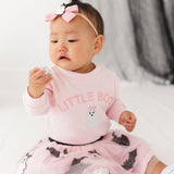 Sweet Ghost Halloween Grosgrain Bow Baby Headband