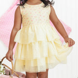 Lemon Floral Tank Tutu Dress