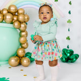 Lucky Charm St. Patrick's Day Tulle Bow Baby Headband