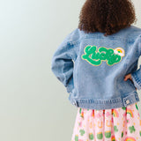 Lucky Rainbow Patch St. Patrick's Day Denim Jacket