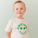 Lucky Vibes St. Patrick's Day Short Sleeve T-Shirt - Natural Heather
