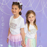 Mermaid Pearl Patch Short Sleeve T-Shirt - White