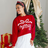 Merry Bow Christmas Women's Sweater