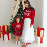 Christmas Tartan Pearl Headband