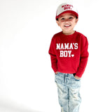 Mama's Boy Patch Valentine's Day Sweatshirt - Red