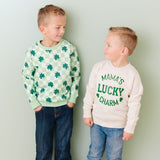 Mama's Lucky Charm St. Patrick's Day Sweatshirt - Natural Heather