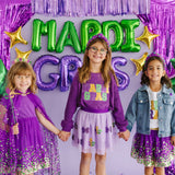 Fleur De Lis Sequin Mardi Gras Tutu