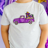 Mardi Gras Truck Patch Short Sleeve T-Shirt - Ash