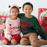 Merry Patch Christmas Knit Sweater