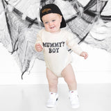 Mummy's Boy Halloween Long Sleeve Romper - Natural