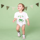 New To The Club Patch Short Sleeve Romper