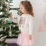 Pastel Nutcracker Patch Christmas Sweatshirt