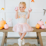 Pumpkin Embroidered Bow Headband