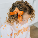 Spice Velvet Coquette Bow Clip