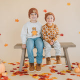 Pumpkin Teddy Bear Patch Sweatshirt