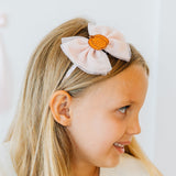 Pumpkin Tulle Bow Headband